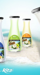 Coco 1L Glass bottle with fruit juice flavour