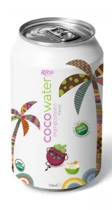 Coconut water with mangosteen flavor Coconut water with mangosteen flavor