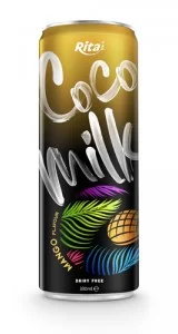 Coco Milk have mango flavour in tin can 330ml