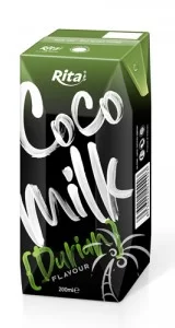 Coco Milk with durian in prisma pak 200ml