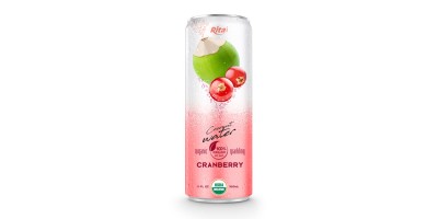 Coco Organic Sparkling with cranberry 320ml can 02