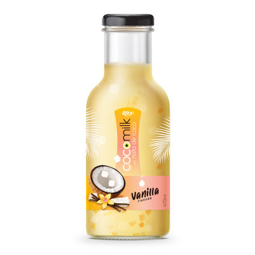 Coco milk with nata coco 470 glass Vanilla