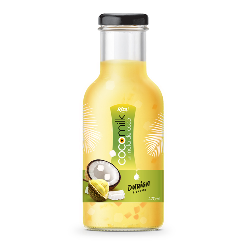 Coco milk with nata coco 470 glass durian