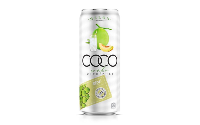 Coco water pulp with  melon 330ml