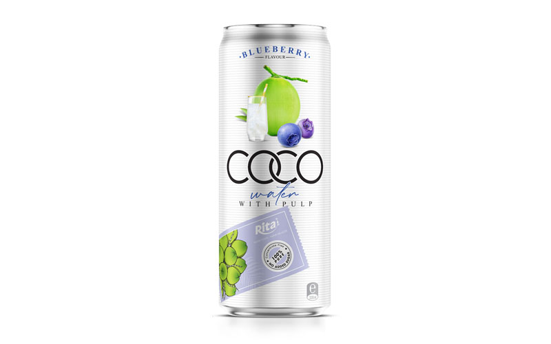 Coco water pulp with blueberry 330ml 