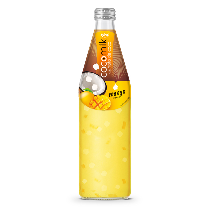 Cocomilk with nata de coco 485ml mango