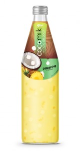Cocomilk with nata de coco 485ml pineapple