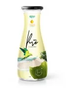 Coconut-water-1L Glass-bottle with Pineapple