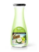 Coconut water 1L Glass bottle with green apple flavour