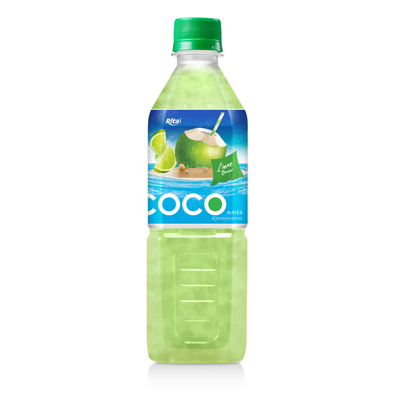 Coconut water with lime flavor  500ml Pet bottle 2 