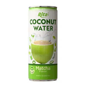 Coconut water with matcha 250ml 1