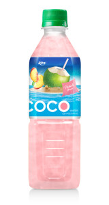 Coconut water with peach flavor  500ml Pet bottle 2