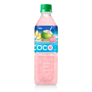 Coconut water with peach flavor  500ml Pet bottle 2