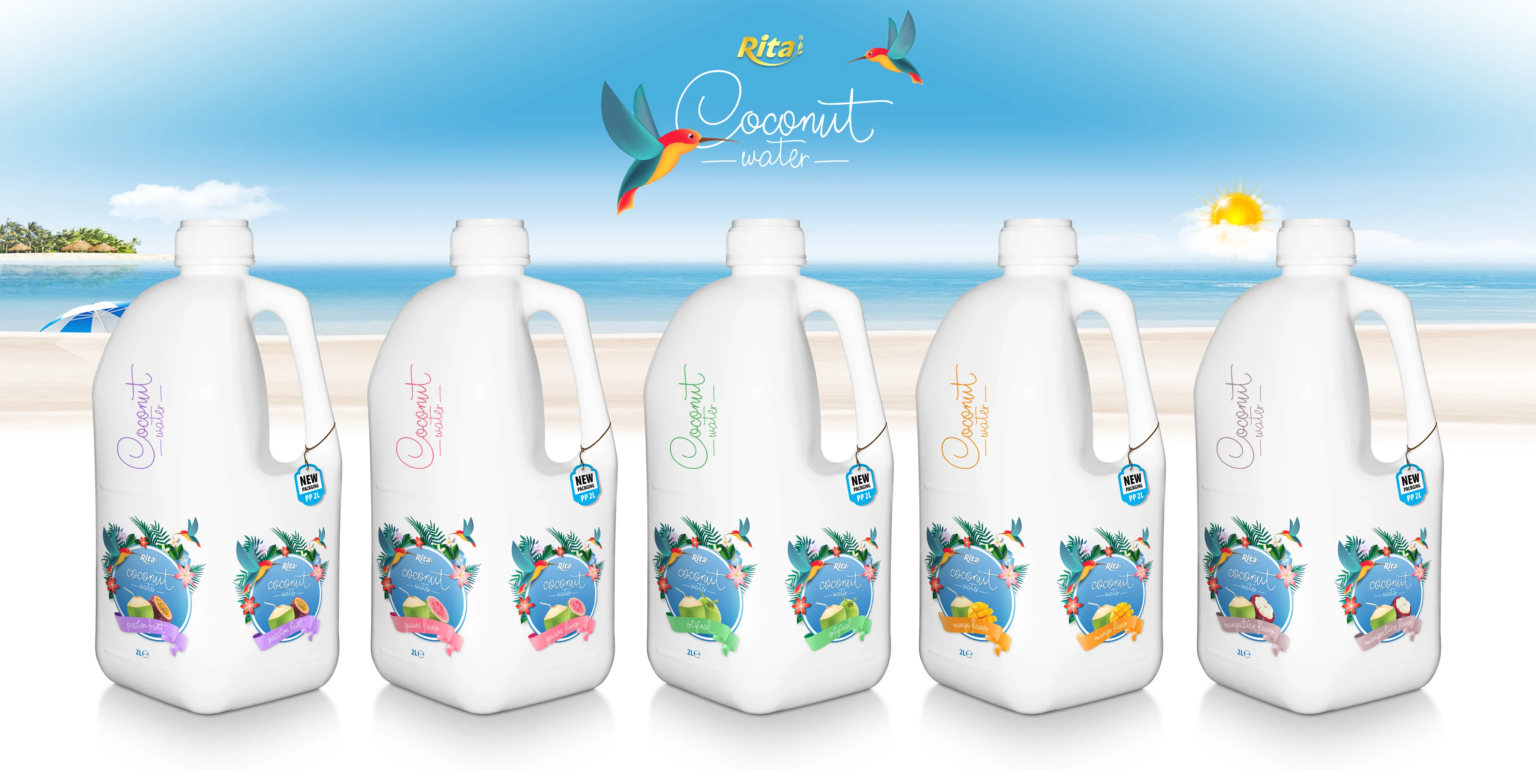 Design Bottle PP 2L Coconut water 02