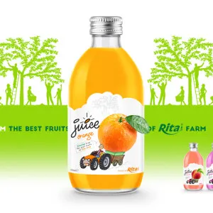 Design Glass bottle FRUIT JUICE Orange 132f4b39593712a0cff4b9a73bae0d9a