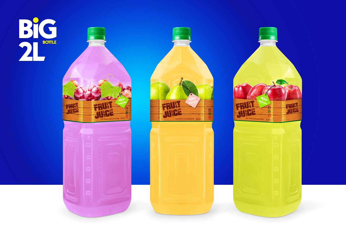 Pet Bottle 2L tropical fruit drinks - Private label beverages