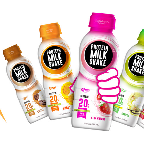 Design Protein Milk Shake 330ml PP Bottle 01