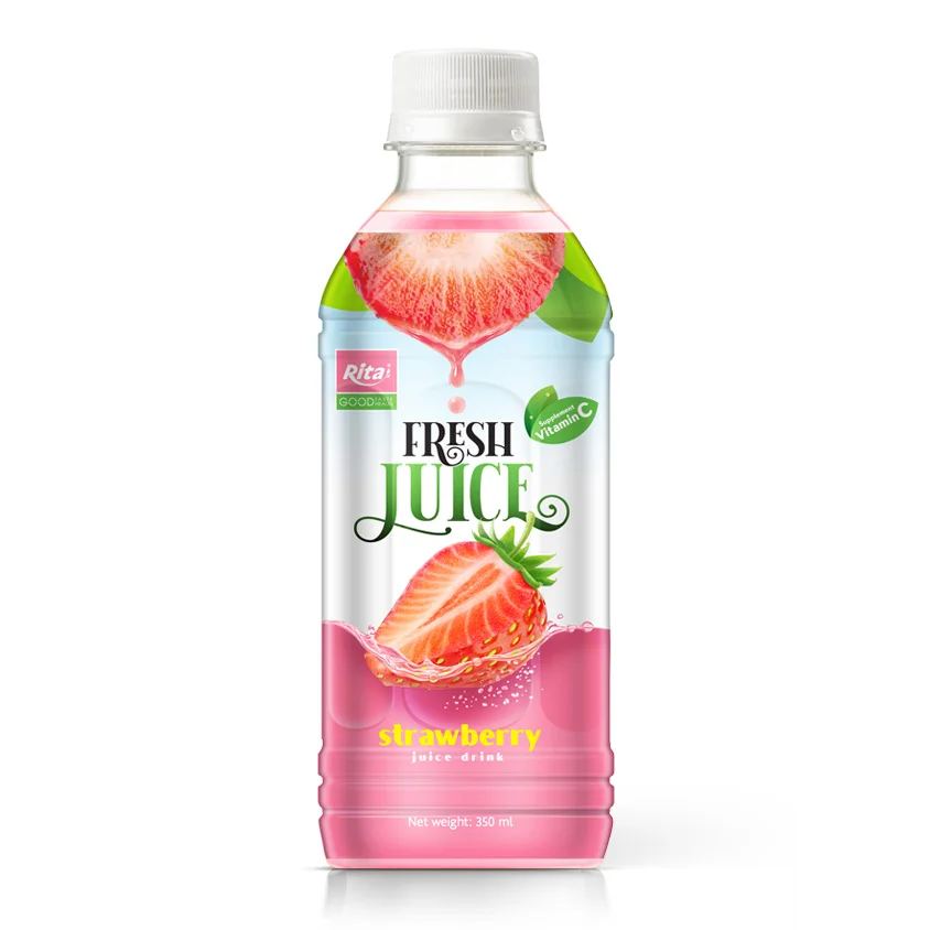 350ml Pet Bottle Best Natural Strawberry Fruit Juice RITA Beverage