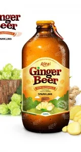Ginger beer 340ml glass bottle 
