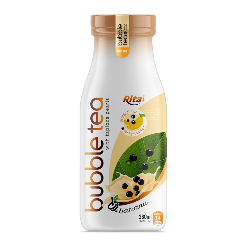Wholesale Bubble Tea With Tapioca Pearls Banana Flavor - RITA Beverage