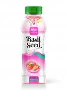 Healthy Nutritious Basil seed drink strawberry
