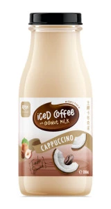 Iced Coffee with Coconut Milk Cappuccino 9.5 Fl Oz Glass Bottle 