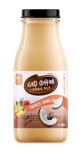 Iced Coffee with Coconut Milk French Vanilla 9.5 Fl Oz Glass Bottle
