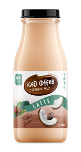 Iced Coffee Coco Milk Latte 280ml Glass