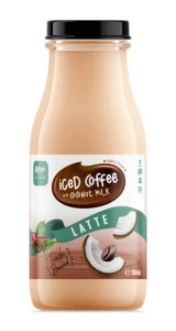 Iced Coffee Coco Milk Latte 280ml Glass