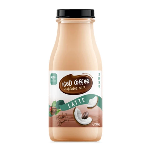 Iced Coffee Coco Milk Latte 280ml Glass