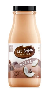 Iced Coffee with Coconut Milk Mocha  9.5 Fl Oz Glass Bottle