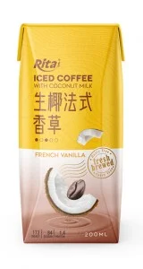 Iced cafe Coconut milk french vanilla