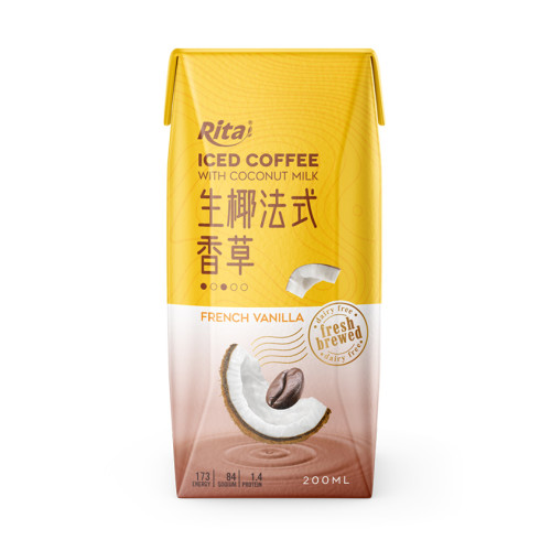 Iced cafe Coconut milk french vanilla