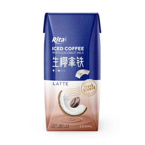 Iced cafe Coconut milk latte dairy free