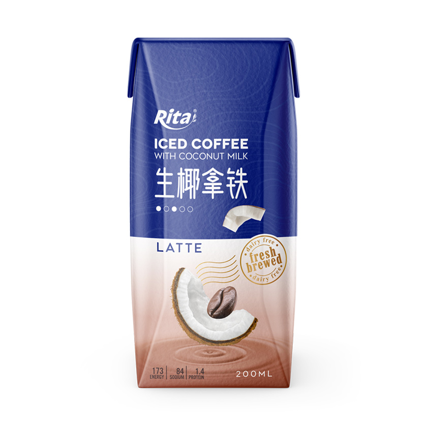 Iced cafe Coconut milk latte dairy free