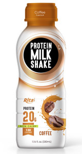 Juice bottles  Protein milk shake with cofee