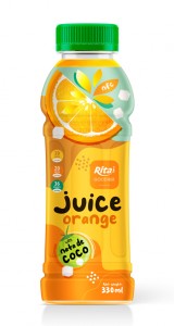 Juice with nata de Coco 330ml Pet 05