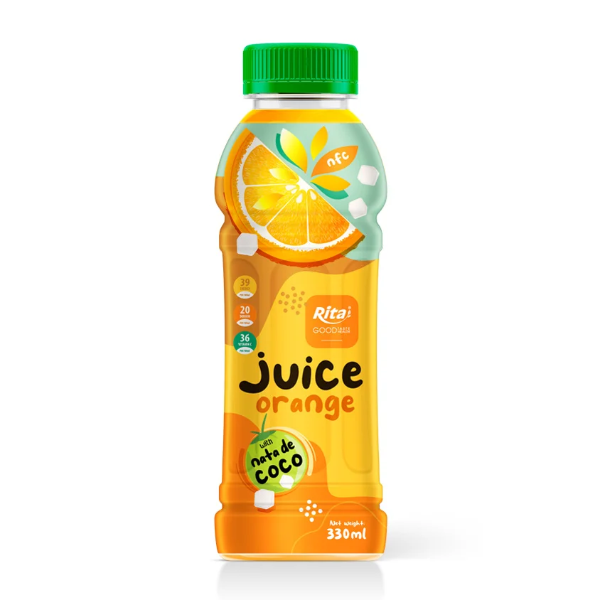 Juice with nata de Coco 330ml Pet 05