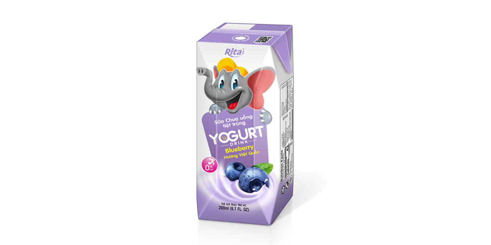 Kids Yogurt with blueberry flavor 200mlweb