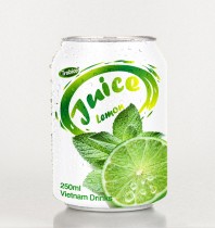 Lemon juice 250ml short canned 