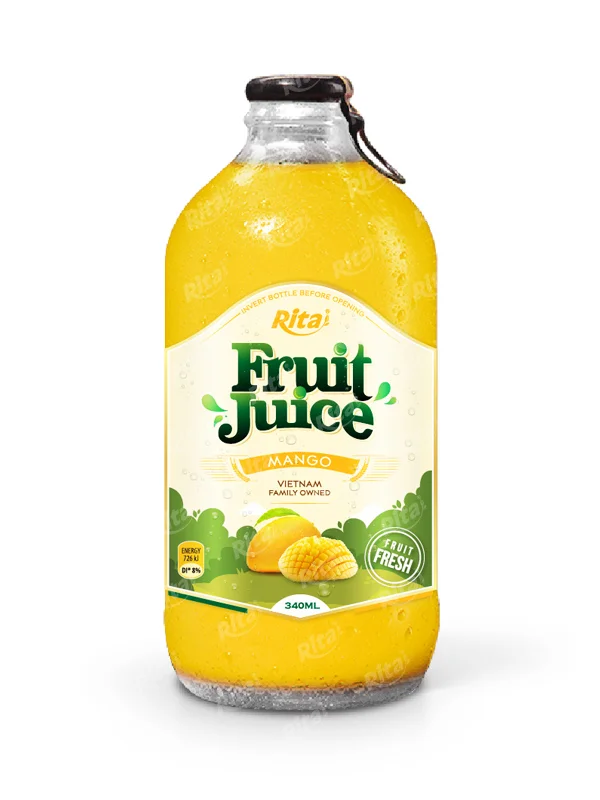 Mango fruit juice 340ml glass bottle 