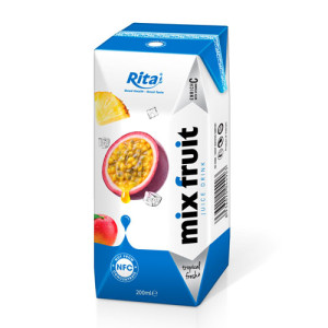 Mix fruit juice fresh in tetra pak