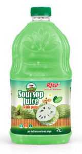 NFC Tropical Drink Soursop Fruit  Juice with Pulp 2L PET Bottle