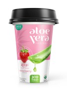 Pp cup 330ml aloe vera with flavor strawberry