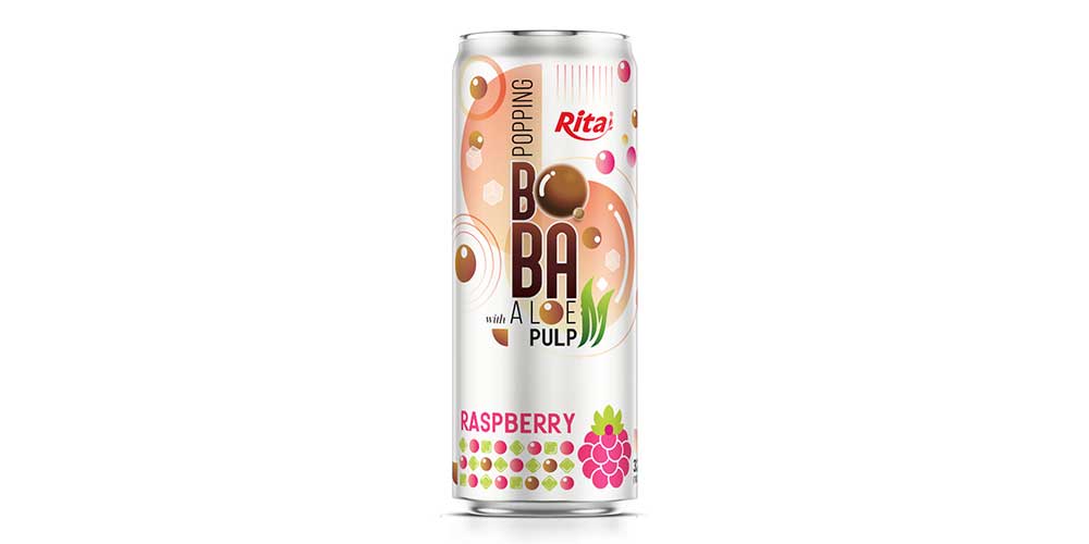 Popping-Boba-drink-with-Aloe-vera-Pulp-and-raspberry-320ml