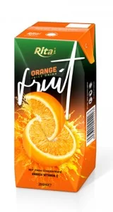 Real homemade fruit orange juice