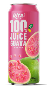 Rita 100 Guava Juice with Pulp 490ml Can