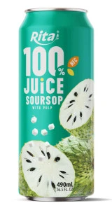 100% NFC Sousop Juice with Pulp 16.5 Fl Oz Cans