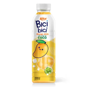 Rita Bici Bici Mango Drink with Nata de Coco 500ml PET Bottle
