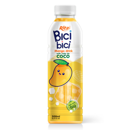 Rita Bici Bici Mango Drink with Nata de Coco 500ml PET Bottle
